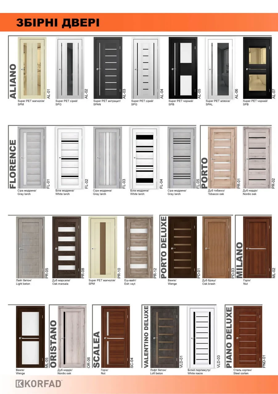 Двері KORFAD - каталог - фото 27